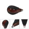 ZS Shift Knob Shift Lever Walnut Color Carbon Leather Leather Fit Toyota Lexus IS RX3 ES GS LS (Red)