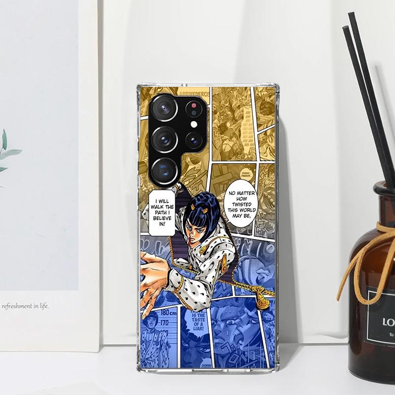 JoJo Adventure Bruno Buccellati Phone Case For Samsung Galaxy S26 S25 Edge S24 FE S23 S22 Ultra S21 Plus S20 + Art Fundas Back C