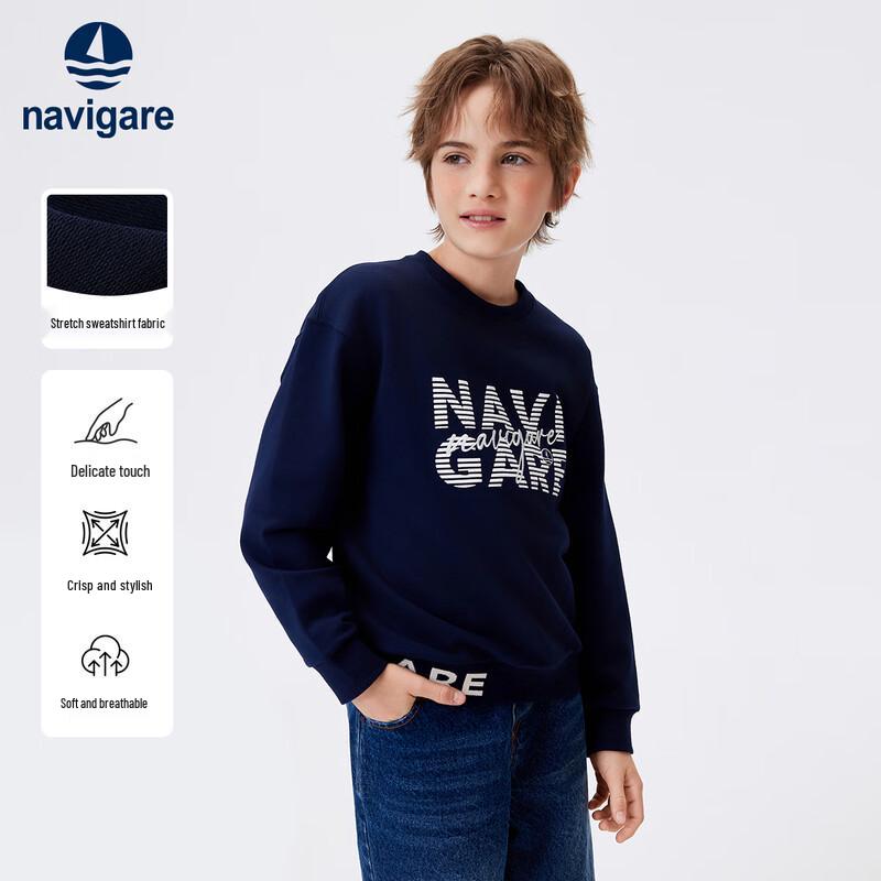 Navigare Boys' Chassy Portrait Long-Sleeve T-Shirt