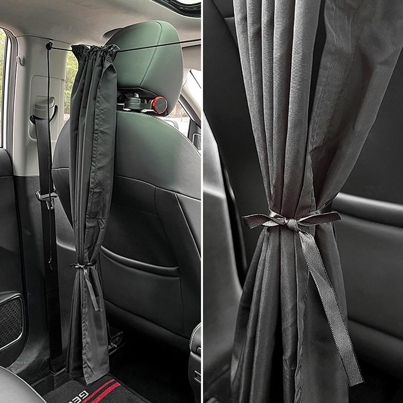 2Pcs/Set 140*80Cm Sun Shade Privacy Curtain Taxi Car Isolation Curtain Partition Side Window Sunshade Uv Protection Curtain