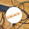 Cable Management Holder Clips Wooden Multipurpose Cord Holders Organizer for USB Charging