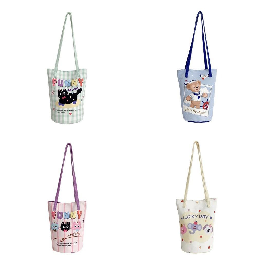 Cat Duffy Cartoon Animal Printed Children Shoulder Bag For Outings Daily