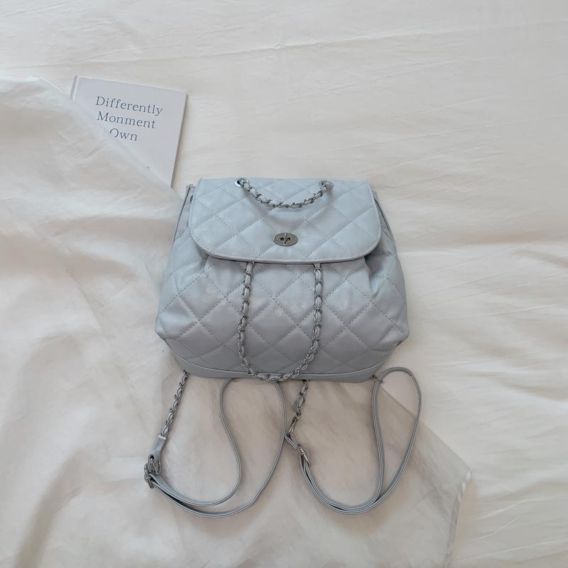Quilted Chain Shoulder Bag for Women Fashionable Handbag with Adjustable Strap Elegant Daily Use Crossbody Bag