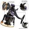 New Double Brake Design Spinning Fishing Reel 3000-6000 Series Maximum Drag 8KG Gear Ratio 5.2:1/5.0:1 Metal Spool Suitable for Carp Fishing Tools