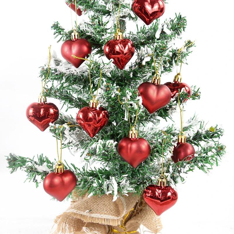 12Pcs 4.5CM Christmas Balls Decorations Christmas Tree Ornaments Ball Hanging Pendants Home Party Decor New Year Navidad Decor