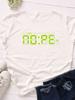 Alarm Clock Display Nope Print Women T Shirt Short Sleeve O Neck Loose Women Tshirt Ladies Tee Shirt Tops Camisetas Mujer