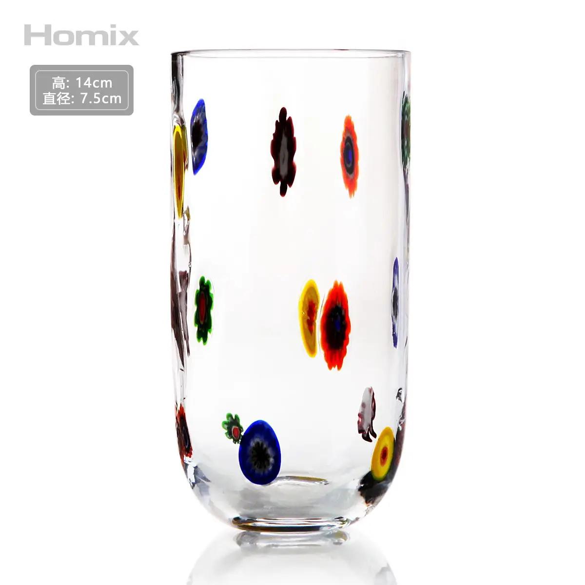 

Хрустальный стакан для сока, холодный напиток, красочная инкрустированная кружка для зубов, прямая бутылка для шампанского, пива, воды, коктейльная посуда 401-500ml