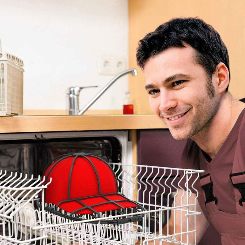 Baseballhetteskive Antideformasjonshettebeskytterstativ for oppvaskmaskin Vaskemaskin Hattevaskeramme Creative Home Supplies