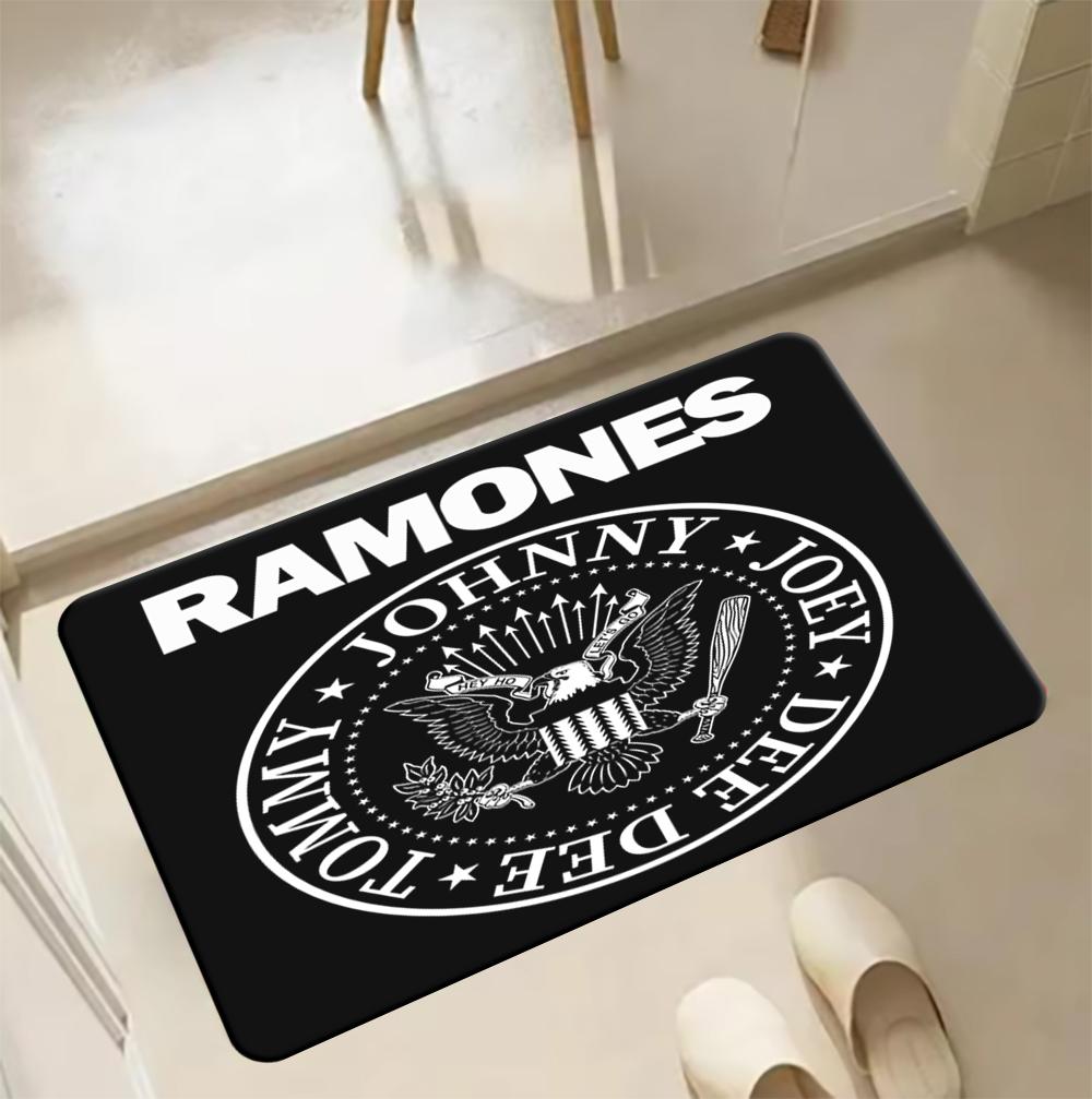 

Ковер с принтом группы Ramones для декора гостиной, нескользящий домашний ковер для спальни, кухни, моющийся 40cmx60cm
