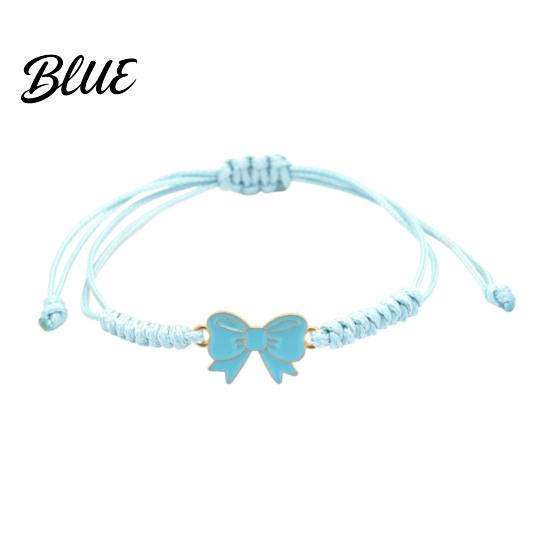 Adjustable Friendship Bracelet Bow Braided String Rope Handcrafted Fashionable Wrist