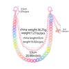 Punk Rock Dog Acrylic Belt Chain With Colorful Bells For Hip Hop Style Men Women