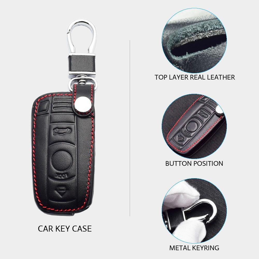 Auto Car Key Cover Trim Protector Black Adjustable For BMW E90 E60 E70 E87