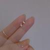925 Sterling Silver Cute Crystal Sweet Candy Stud Earrings For Woman Christmas Gifts Piercing Jewelry Aretes De Mujer Gift