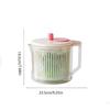 Drain and Spin Dryer Vegetable Dehydrator Plastic Fruit  Manual Spin Basket  Household Use
