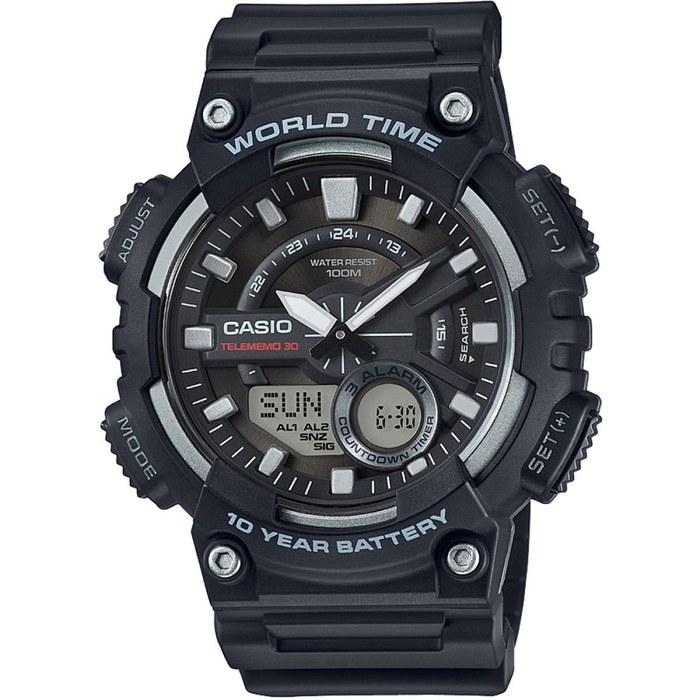 [Casio] AEQ-110W-1AVEF Men s Watch, Black/Gray