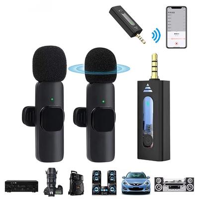 K35 Wireless Collar Clip Microphone Adaptation Speaker Small Bee 3.5 Holes Intelligent Noise Cancellation Wireless Microphone