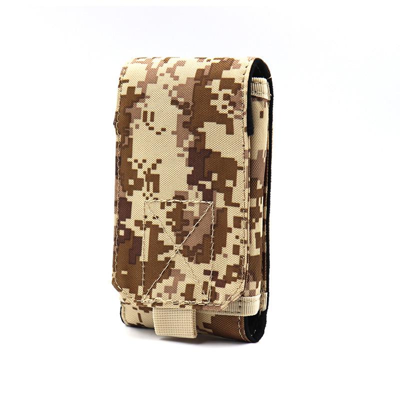 1 Pezzo Borsa Camouflage da Esterno Porta Telefono Tattico Militare Cintura Sportiva da Vita Custodia Impermeabile Nylon EDC Sport Caccia Borse Camo
