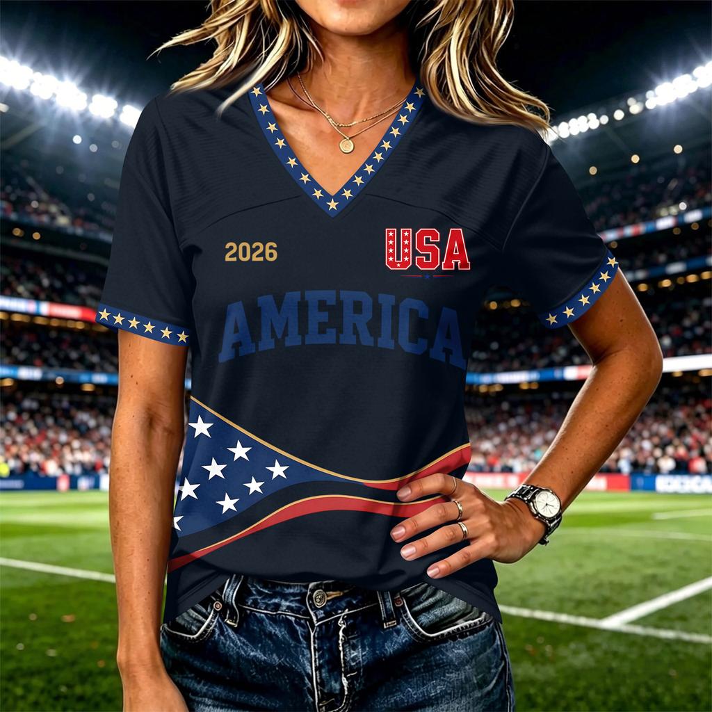 Women's Fashion Casual Letter Print Short Sleeve T-Shirt Top for Everyday Wear
