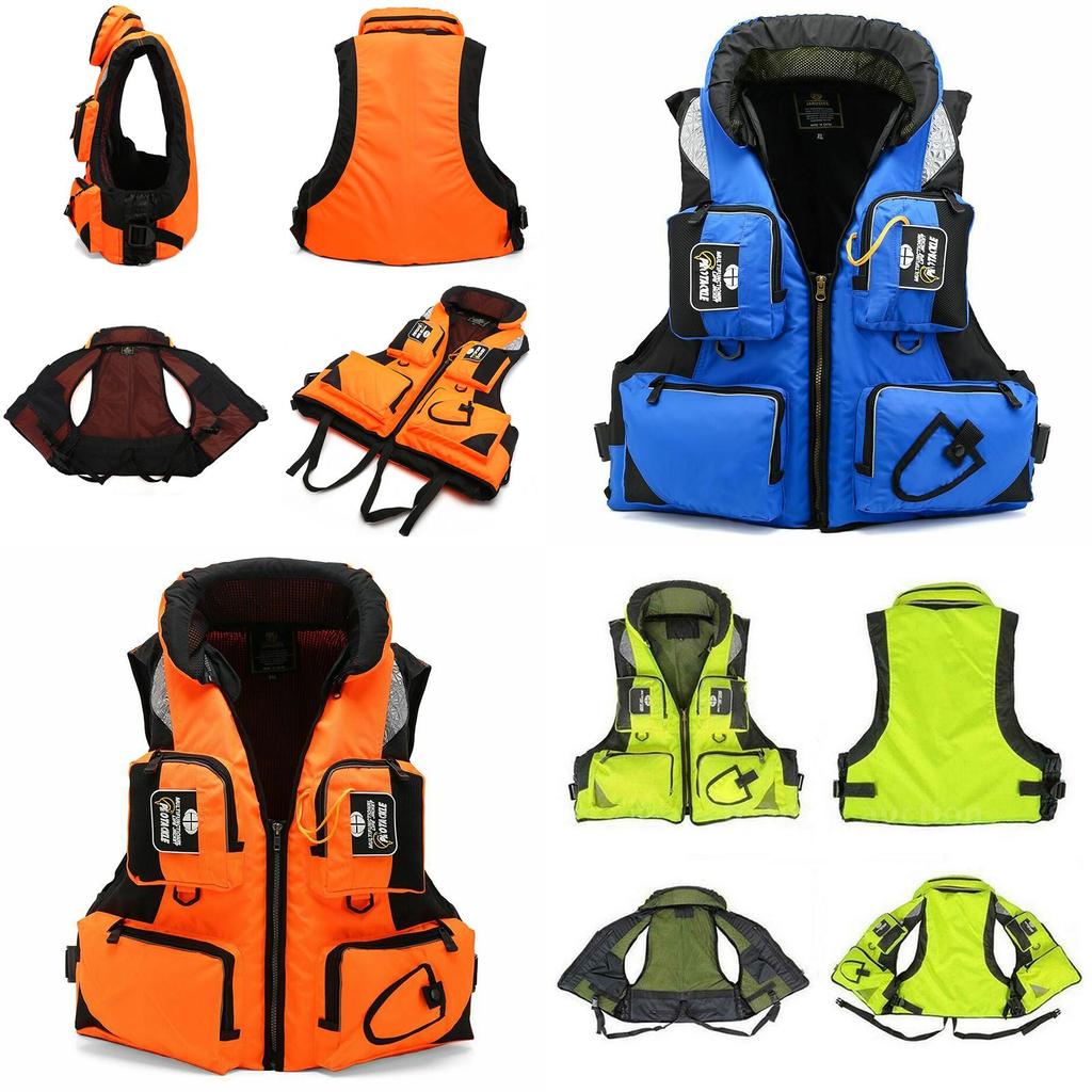 Chaleco Salvavidas para Adultos Flotante Con Escote Desmontable Para Seguridad en Vela y Kayak**