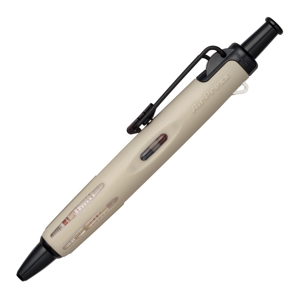 Tombow AirPress Ballpoint 1 0.7mm Oil-Based Pen, Pressurized, Beige, Pen, BC-APN22