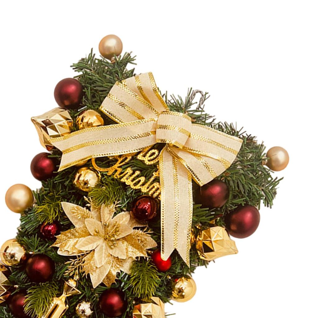 Front Door Wreath Decor Christmas Teardrop Swag for Garden Holiday Outside