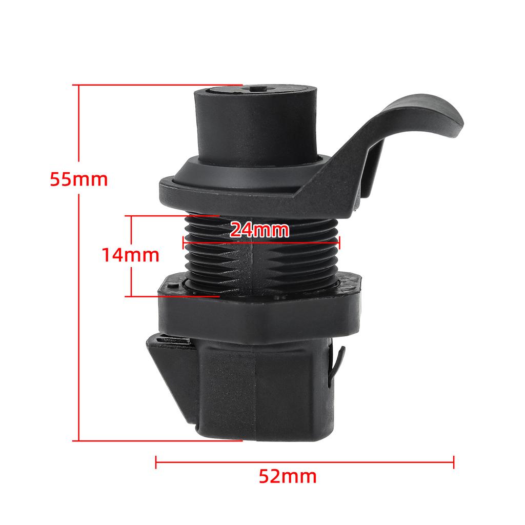 Durable Latch Button Lock 1 PCS Hardware for Boat RV Trailer Cupboard Drawer Latch Lock with 2 Keys Boating Equipment Black