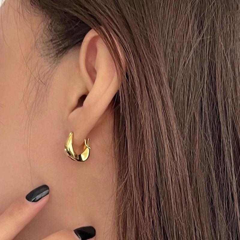925 Silver Earrings for Women Ear Hoop Versatile Sweet Girl Fashion Jewery New Year Gifts Accessories