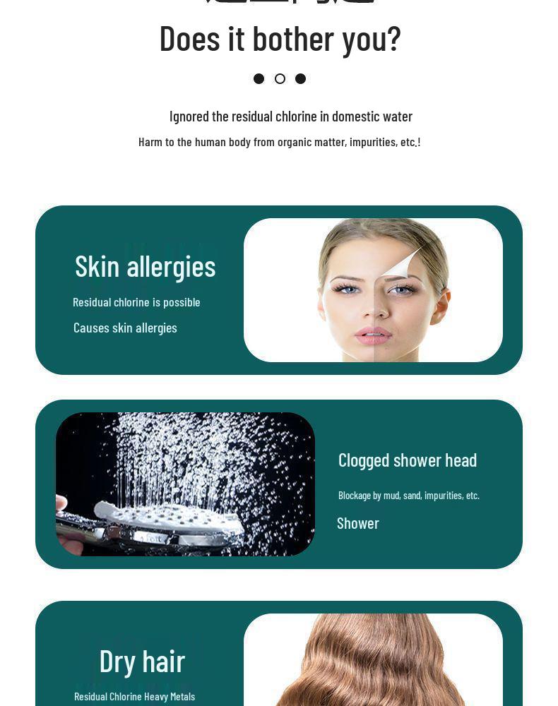 Durable Three-Speed Handheld Shower Head with Filter