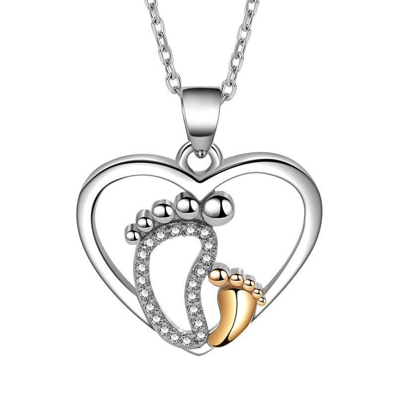 Eternal Heart Delicate Clavicle Necklace For Women Versatile Birthday Gift Elegant Pendant Jewelry Accessory