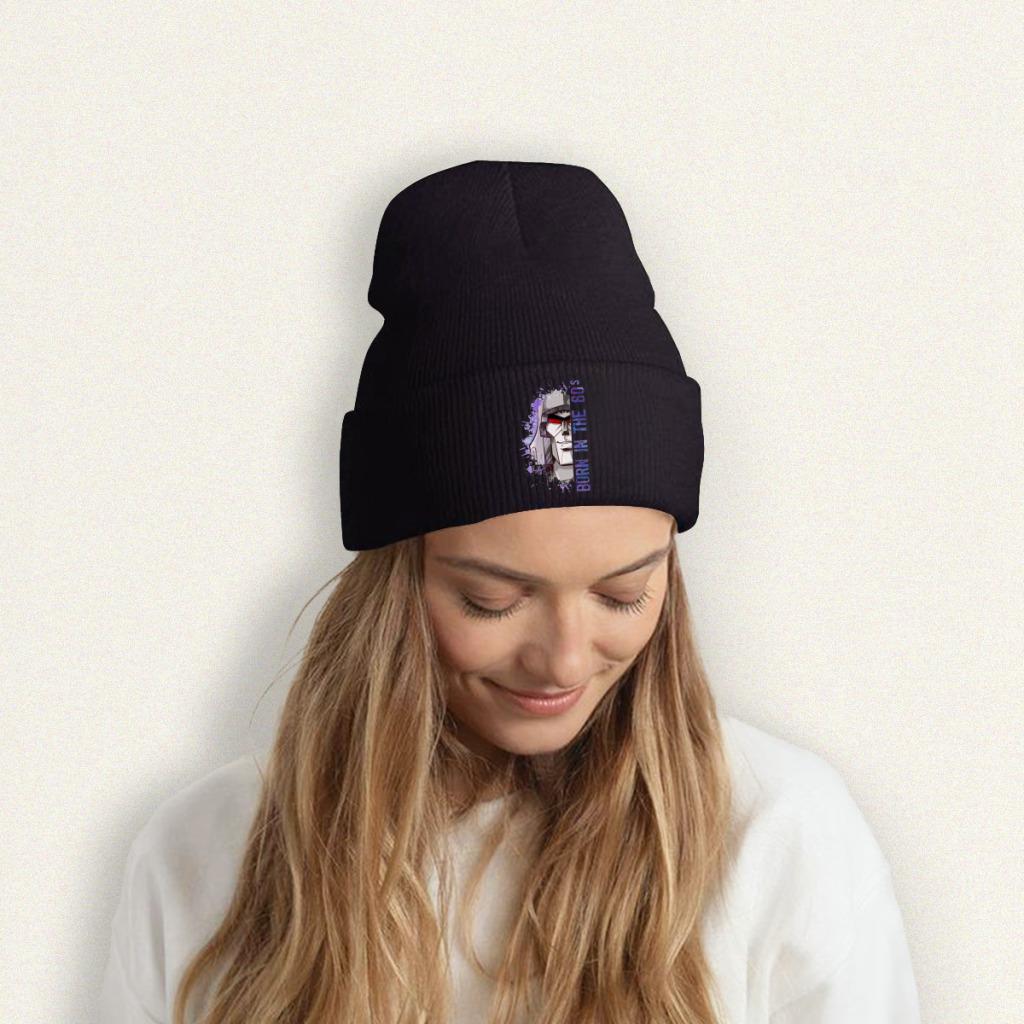 UFO Robot Grendizer Anime Knitted Hat for Women Unisex Skullies Beanies Winter Hat Megatron 60s Casual Caps
