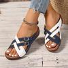 2025 Summer Women Wedges Slippers Female Peep Toe Slippers New Shoes Luxury Outdoor Beach Platform Sandals Slides Women