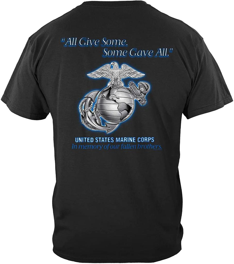 USMC All Gave Some Some Gave All US Marine Corps TShirt 100 Cotton ONeck Summer Short Sleeve Casual Mens Tshirt
