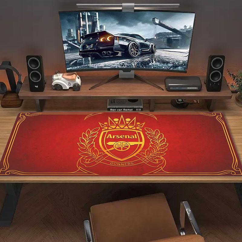 Arsenal F Large Size Mouse Pad Large Gaming Table Cushion Non-slip Laptop Tablet Big Mousepad XXL Mat Mini PC Playmat With Lock edge