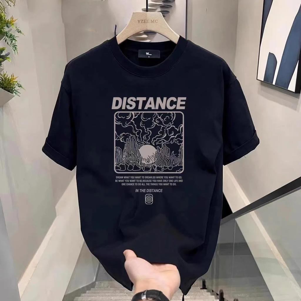 Hot Sale Luxury Summer Handsome Unisexs Pure Cotton Round Neck Short Sleeve Tshirt for Unisex Short Sleeve Loose Yk Tops New