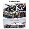 1/24 Bentley Continental GT3 Free Wheeling High Light Sport Racing Car Model Toy Diecast Metal Alloy Miniature Replica