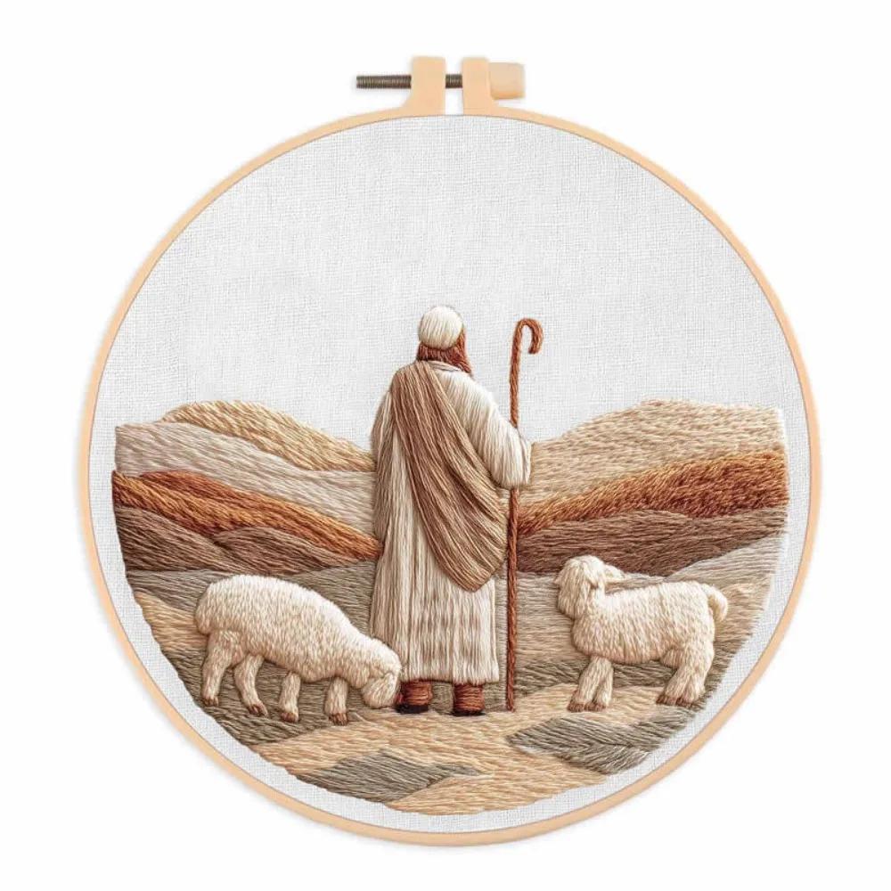 Christmas Cross Stitch Nativity Scene Embroidery Kit Cross Stitch Set DIY DIY Religious Vintage Embroidery Handmade