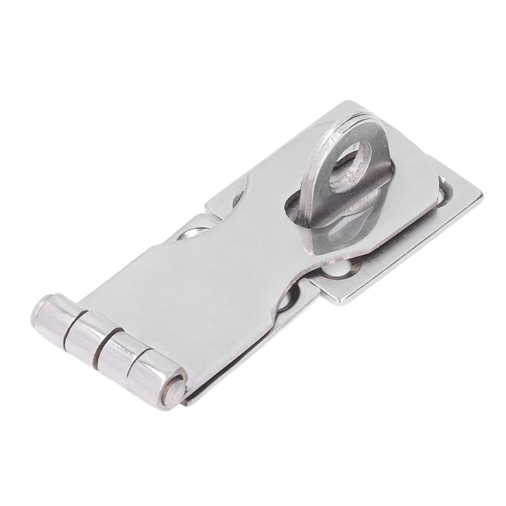 316 Stainless Steel Marine Grade Door Hasp Swivel 75x30mm Safety Hasp with Screws Hasp Latch Lock