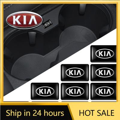2026 Hot Car Sticker Car Interior 3D Epoxy Emblem Sticker Decoration Accessories For KIA Ceed Sportage Rio 3 Proceed K K5 Sedona
