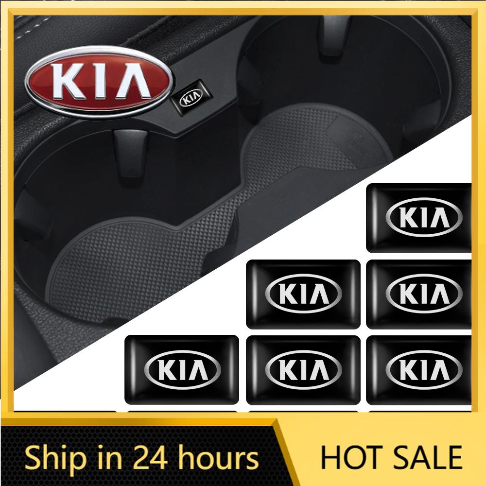 2026 Hot Car Sticker Car Interior 3D Epoxy Emblem Sticker Decoration Accessories For KIA Ceed Sportage Rio 3 Proceed K K5 Sedona