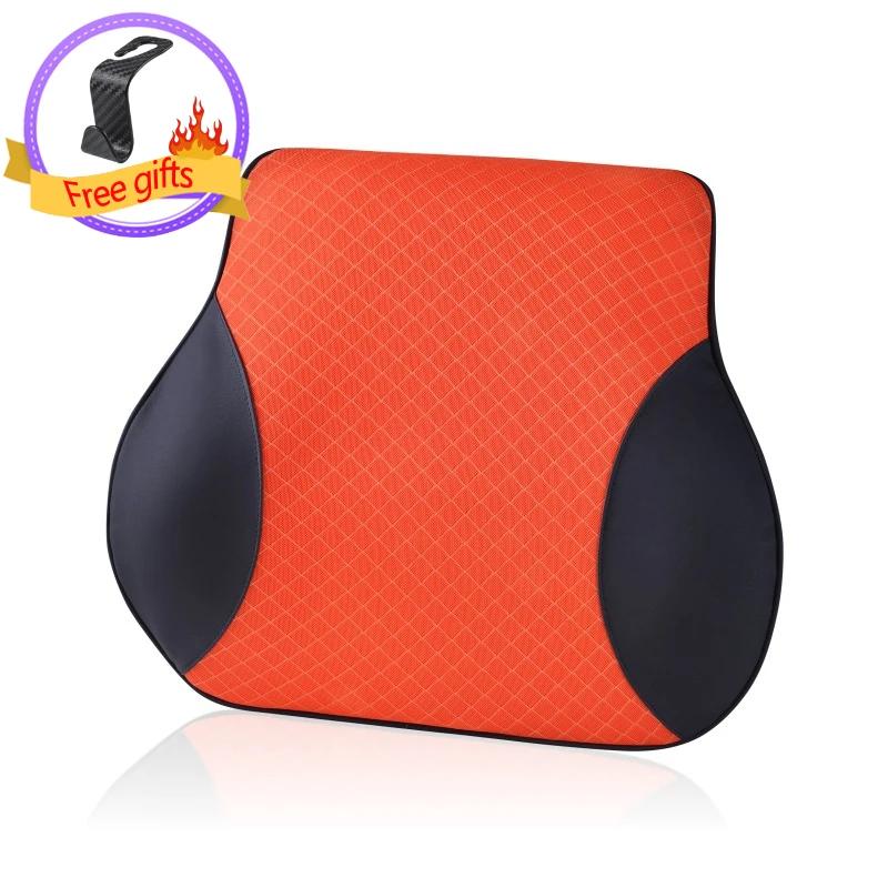Pernă de susținere lombară pentru mașină, pernă cu spumă cu memorie, suport pentru cap și gât, pernă pentru scaun auto, pernă lombară pentru spate, accesorii interioare