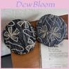 Denim-Hut mit Blumenstickerei für Damen, Frühling/Sommer, modische und lässige Kopfbedeckung