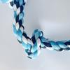 Strong Braided Dog Rope Toy with 5 Knots for Aggressive Chewer Interaction Teething Chewing Indoor Outdoor Exercise Toy
