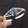 Kyanit Armreif, echter Edelstein-Schmuck, 925er Sterlingsilber, handgefertigter Schmuck, verstellbarer Armreif, antiker Designer-Schmuck als Geschenk