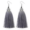 LOVBEAFAS Ethnic Fringe Tassel Long Earring Beads Statement Brinco Dangle Drop Earrings For Women Fashion Zircon Bijoux Femme