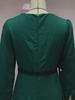 Pailletten-Taillenkleid V-Ausschnitt Langarm Mode Damen Hose Weites Bein Französisch für Frühling Herbst