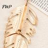 Rhinestones Inlay Keychain Pendant Inlaid Feather Shape Key Chain with Anti-Oxidation Lobster Clasp Backpack Bag Accessory Alloy