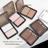 DIKALU Two-Color Contour & Highlight Palette: Matte, Sweat-Proof for Face & Eyes.