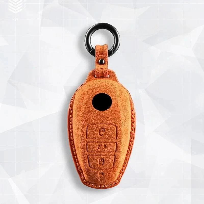 High-Quality Car Key Case Cover Holder Key Shell Buckle For Vw Volkswagen 2010 - 2014 Touareg 3 Button Keychain
