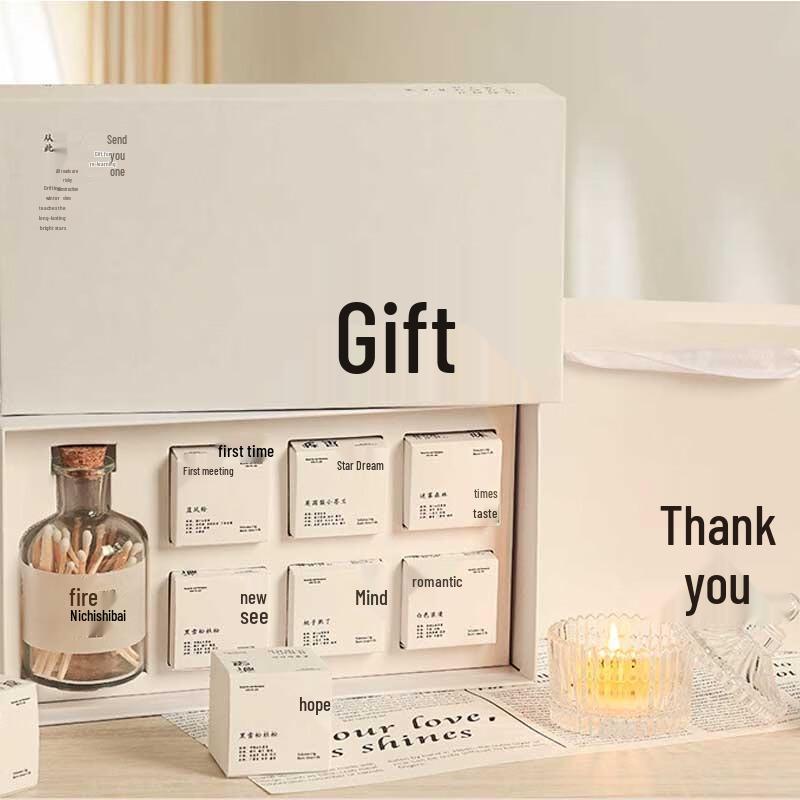 Kodenor Camping Scented Candle Gift Set with Yurt Holder