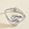 Trendy Cross-Border Gloss Geometric Open Bangle European Light Luxury Stackable Office Banquet Women Fashion Accessories